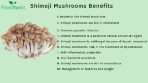 shimeji mushrooms benefits 