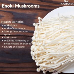 enoki mushrooms health benefits 
