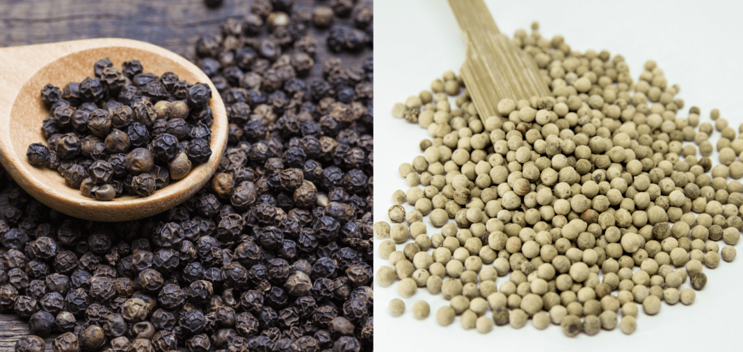 Black pepper vs white pepper