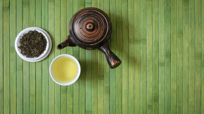 Green tea with less caffeine